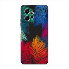 Чехол Awog на Xiaomi Redmi Note 12 4G "Рамка из перьев"