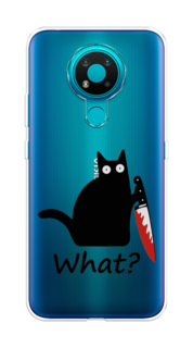 Чехол на Nokia 3.4 "Котик с ножом" Case Place