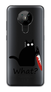 Чехол на Nokia 5.3 "Котик с ножом" Case Place