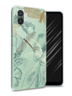 Чехол Awog на Xiaomi Redmi A1+/A2+ "Тени стрекоз"