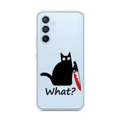 Чехол на Samsung Galaxy A54 5G "Котик с ножом" Case Place