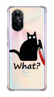 Чехол на Honor V40 Lite "Котик с ножом" Case Place