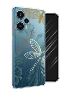 Чехол Awog на Xiaomi Redmi Note 12 Turbo "Тени стрекоз"