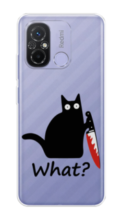 Чехол на Poco C55 "Котик с ножом" Case Place