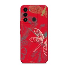 Чехол Awog 301353-1 для Tecno Spark Go 2022, Spark 8C, Spark 9 "Тени стрекоз"