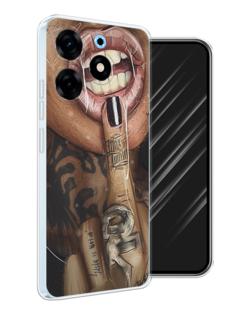 Чехол Awog на Tecno Spark 10 Pro "Девушка с татуировками"