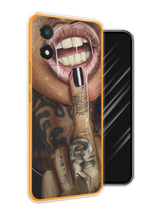 Чехол Awog на Honor X5 "Девушка с татуировками"