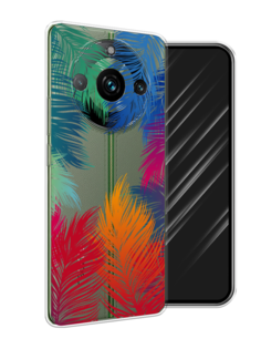 Чехол Awog на Realme 11 Pro "Рамка из перьев"