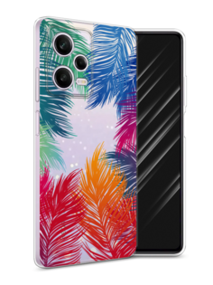 Чехол Awog на Xiaomi Redmi Note 12 Pro "Рамка из перьев"
