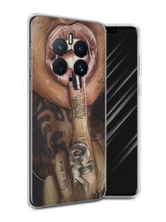 Чехол Awog для Huawei Mate 50 Pro "Девушка с татуировками"