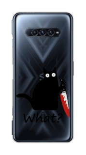 Чехол на Xiaomi Black Shark 4"Котик с ножом" Case Place