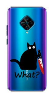 Чехол на Vivo V17/Y9s "Котик с ножом" Case Place