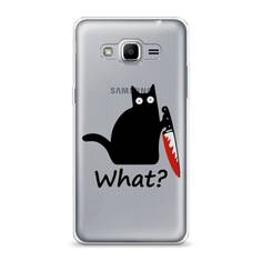 Чехол на Samsung Galaxy Grand Prime "Котик с ножом" Case Place