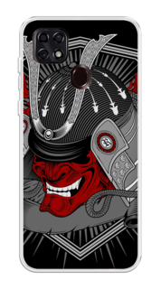 Чехол на ZTE Blade 20 Smart "Красная маска самурая" Case Place