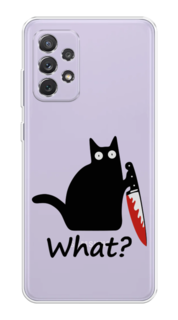 Чехол на Samsung Galaxy A73 "Котик с ножом" Case Place