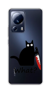 Чехол на Xiaomi 13 Lite "Котик с ножом" Case Place