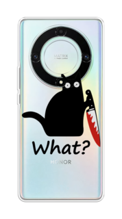 Чехол на Honor X9A "Котик с ножом" Case Place