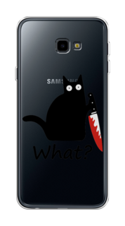 Чехол на Samsung Galaxy J4 Plus 2018 "Котик с ножом" Case Place