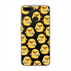 Чехол на Honor 7C/7A Pro/Huawei Y6 Prime 2018 "Утка с ножом" Case Place
