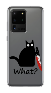 Чехол на Samsung Galaxy S20 Ultra "Котик с ножом" Case Place