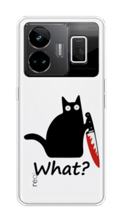 Чехол на Realme GT Neo 5 5G/GT 3 "Котик с ножом" Case Place