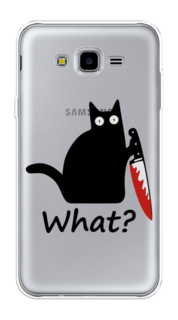 Чехол на Samsung Galaxy J7 Neo "Котик с ножом" Case Place