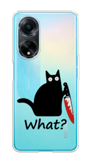 Чехол на Oppo A98 "Котик с ножом" Case Place
