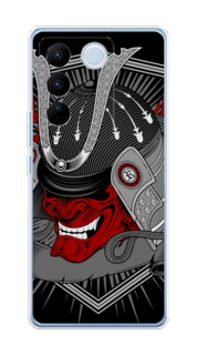 Чехол на Vivo V27/V27 Pro "Красная маска самурая" Case Place