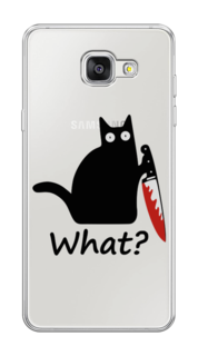 Чехол на Samsung Galaxy A5 2016 "Котик с ножом" Case Place