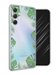 Чехол Awog на Samsung Galaxy M54 "Листья папоротника рамка"