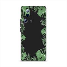 Чехол Awog на Xiaomi 13 Lite "Листья папоротника рамка"