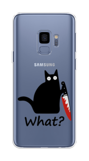Чехол на Samsung Galaxy S9 "Котик с ножом" Case Place