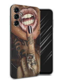 Чехол Awog на Samsung Galaxy A14 4G "Девушка с татуировками"