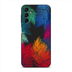 Чехол Awog на Samsung Galaxy A14 4G "Рамка из перьев"