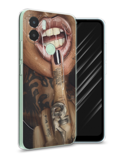 Чехол Awog на Xiaomi Redmi A1+/A2+ "Девушка с татуировками"