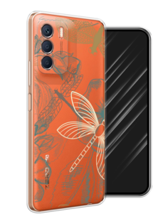 Чехол Awog на Infinix Zero 5G 2023 "Тени стрекоз"