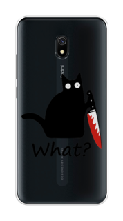Чехол на Xiaomi Redmi 8A "Котик с ножом" Case Place