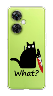 Чехол на OnePlus Nord N30 5G/CE3 5G/CE3 Lite "Котик с ножом" Case Place