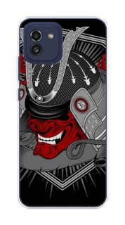 Чехол на Samsung Galaxy A03 "Красная маска самурая" Case Place