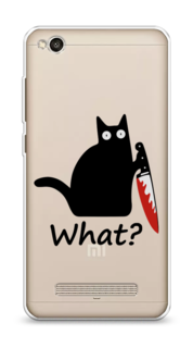 Чехол на Xiaomi Redmi 4A"Котик с ножом" Case Place