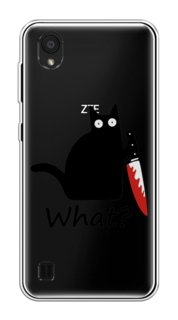 Чехол на ZTE Blade A5 (2019) "Котик с ножом" Case Place