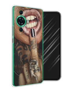 Чехол Awog на Huawei Nova 11 Pro "Девушка с татуировками"