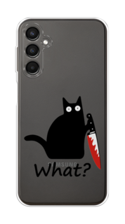 Чехол на Samsung Galaxy A24 "Котик с ножом" Case Place