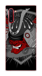 Чехол на Samsung Galaxy Note 10 "Красная маска самурая" Case Place
