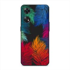 Чехол Awog на Oppo Reno 8T 4G "Рамка из перьев"