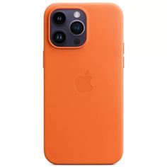 Чехол Apple iPhone 14 Pro Leather Case with MagSafe Orange (MPPL3)