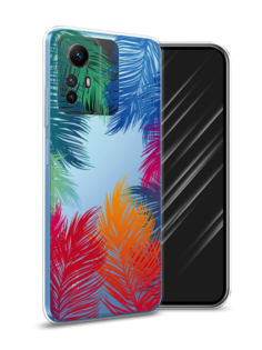 Чехол Awog на Xiaomi Redmi Note 12S "Рамка из перьев"