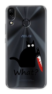 Чехол на Asus Zenfone 5 "Котик с ножом" Case Place