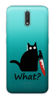 Чехол на Nokia 2.3 "Котик с ножом" Case Place