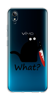 Чехол на Vivo Y91c/Y1s "Котик с ножом" Case Place